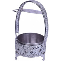 Корзина для угля Yahya Deep Small (Серебро)