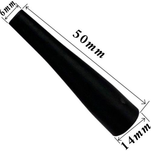 Одноразовые мундштуки XL 50 мм (Чёрный)