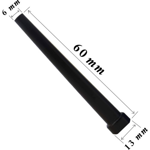 Одноразовые мундштуки XXL 60 мм (Чёрный)