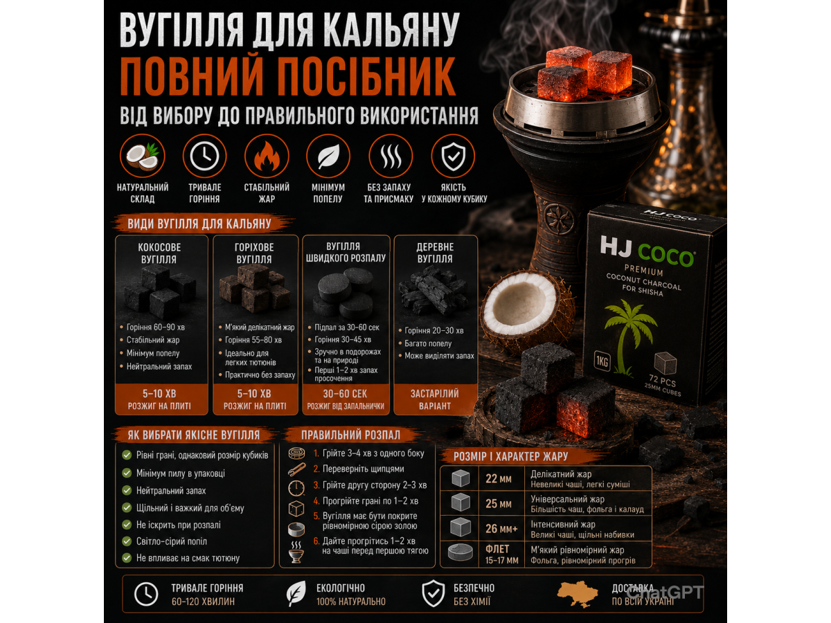 Уголь для кальяна: полное руководство от выбора до правильного использования