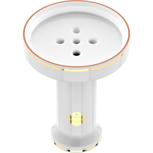 Чаша глиняная Mig Hookah Royal Duplex Tradi White