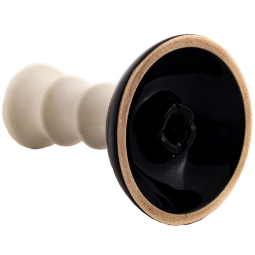 Чаша глиняная LEX Glaze Alien V2 (Чёрный Белый)