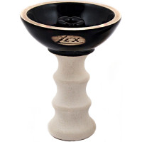 Чаша глиняная LEX Glaze Alien V2 (Чёрный Белый)