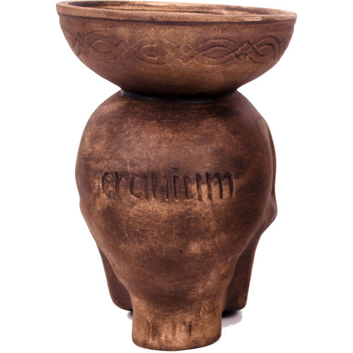 Чаша глиняная LEX Loft Череп (Коричневый)