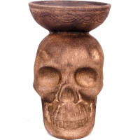 Чаша глиняная LEX Loft Череп (Коричневый)