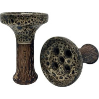 Чаша глиняная LEX Glaze Classic Crater (Черный Серый)