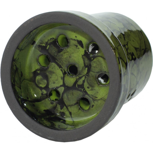 Чаша глиняная Solaris Eva Green and Black (Зеленый-Чёрный)