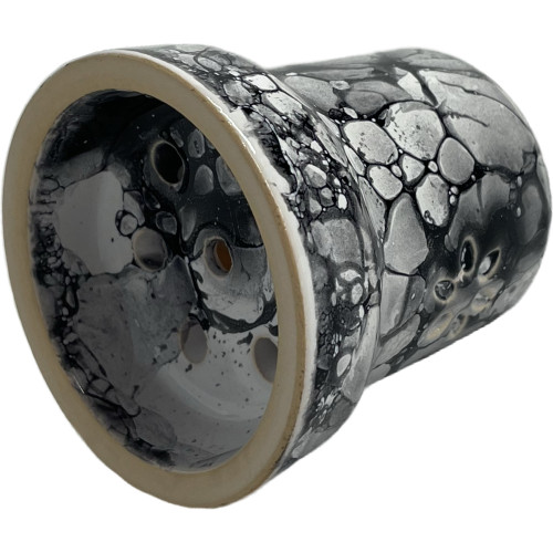 Чаша глиняная Solaris Eva White and Black (Белый-Чёрный)