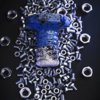 Чаша глиняная Stealler Bolt Purple Laguna (Синий)