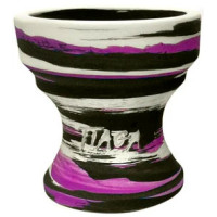 Чаша глиняная Tiaga Hookah Flash Light (Черный Фиолетовый)