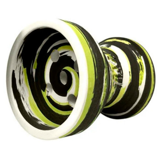 Чаша глиняная Tiaga Hookah Flash Light (Черный Зелёный)