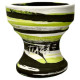 Чаша глиняная Tiaga Hookah Flash Light (Черный Зелёный)