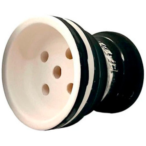 Чаша глиняная Tiaga Hookah Flash Light (Белый Черный)