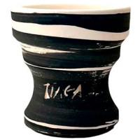 Чаша глиняная Tiaga Hookah Flash Light (Белый Черный)