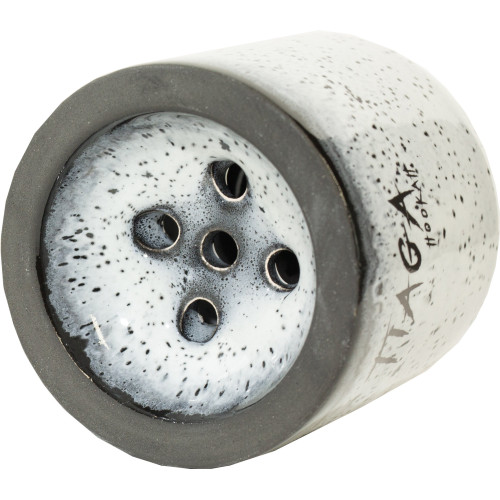 Чаша глиняная Tiaga Hookah Turka Black Rain (Черный Белый)