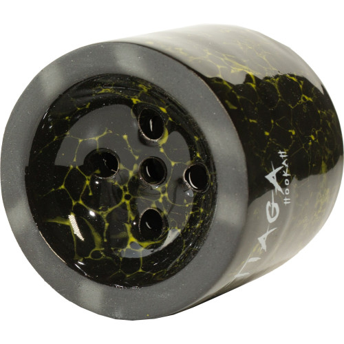 Чаша глиняная Tiaga Hookah Turka Cayman (Черный Зеленый)