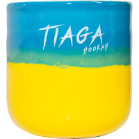 Чаша глиняная Tiaga Hookah Turka UA (Синий Желтый)