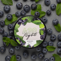Табак 420 Light Blueberry Mint (Черника Мята) 100 гр