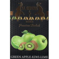 Табак Al Shaha Green Apple Kiwi Lime (Зеленое Яблоко Киви Лайм) 50 гр