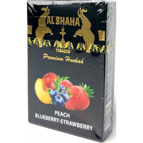 Тютюн Al Shaha Peach Blueberry Strawberry (Персик Чорниця Полуниця) 50 гр