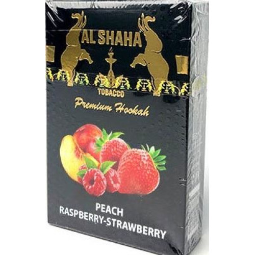 Тютюн Al Shaha Peach Raspberry Strawberry (Персик Малина Полуниця) 50 гр
