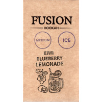 Табак Fusion Medium Ice Kiwi Blueberry Lemonade (Лёд Киви Черника Лимонад) 100 гр