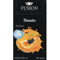 Табак Fusion Medium Ice Papaya (Лёд Папайя) 100 гр