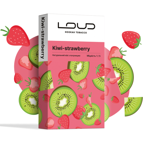 Тютюн Loud Light Kiwi Strawberry (Ківі Полуниця) 100 гр