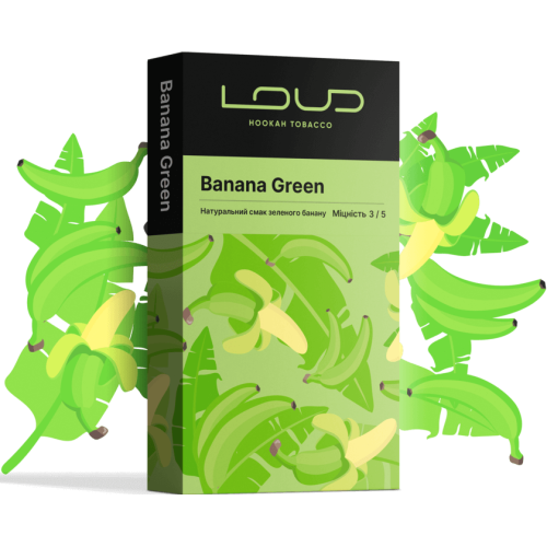 Тютюн Loud Medium Banana Green (Зелений Банан) 100 гр