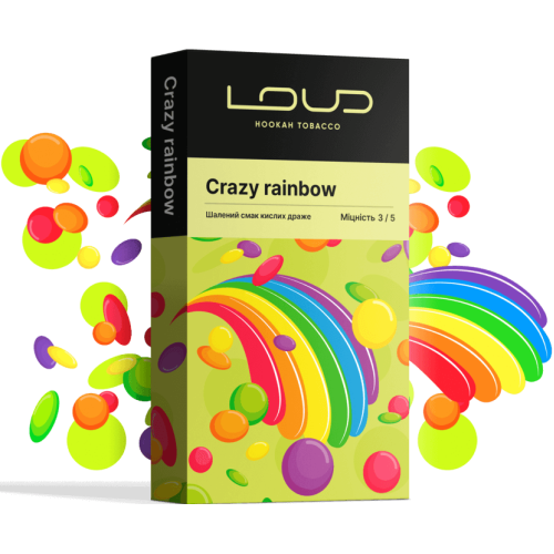 Тютюн Loud Medium Crazy Rainbow (Крейзі Рейнбоу) 100 гр