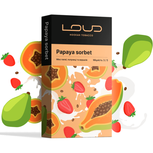 Тютюн Loud Medium Papaya Sorbet (Папайя Сорбет) 100 гр