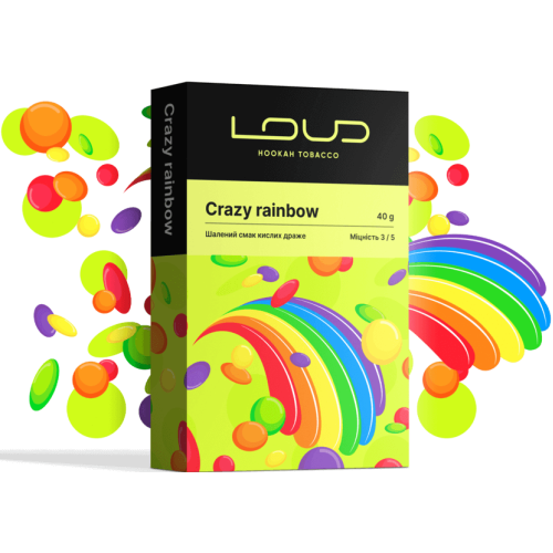 Тютюн Loud Medium Crazy Rainbow (Крейзі Рейнбоу) 40 гр