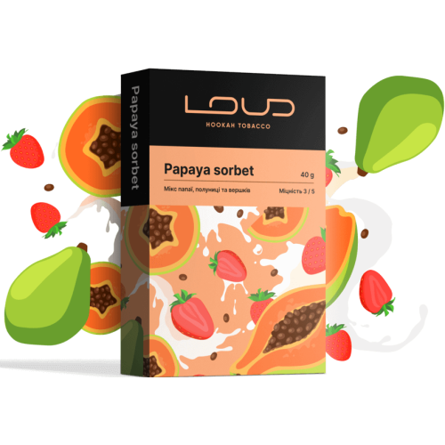 Тютюн Loud Medium Papaya Sorbet (Папайя Сорбет) 40 гр