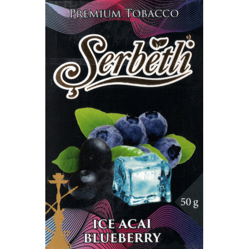 Тютюн Serbetli Ice Acai Blueberry (Лід Асаї Чорниця) 50 гр