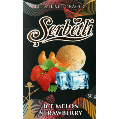 Тютюн Serbetli Ice Strawberry Melon (Лід Полуниця Диня) 50 гр