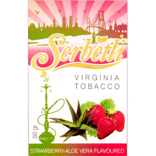 Табак Serbetli Strawberry Aloe Vera (Клубника Алоэ) 50 гр