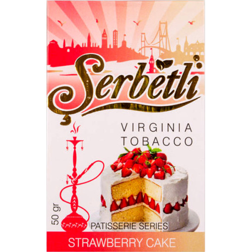 Табак Serbetli Strawberry Cake (Клубничный Пирог) 50 гр