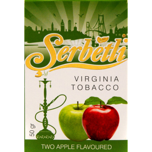 Тютюн Serbetli Two Apple (Подвійне Яблуко) 50 гр