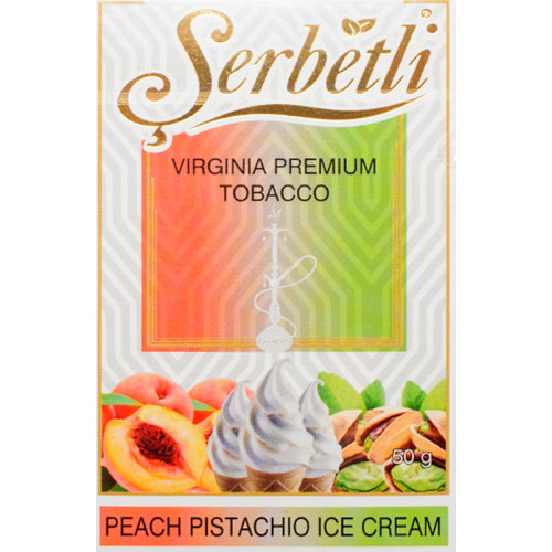 Тютюн Serbetli Peach Pistachio Ice Cream (Персик Фісташки Морозиво) 50 гр