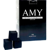 Кокосовый уголь Amy 1 кг (72 кубика) в упаковке