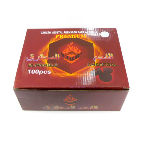 Уголь Burnable Charcoal 45 мм (10 штук) в упаковке