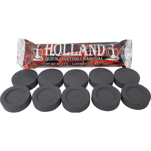 Уголь Holland Quick Lighting 40 мм (10 штук) в упаковке