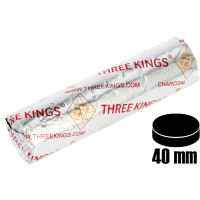 Уголь Three Kings 40 мм (10 штук) в упаковке