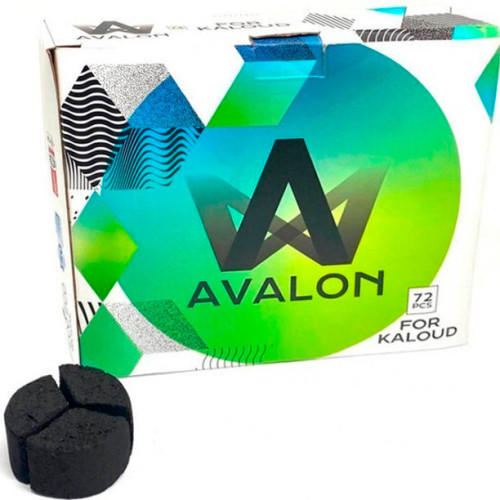 Кокосовый уголь Crown Avalon Kaloud 1 кг (72 кубика) в упаковке