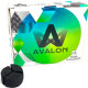 Кокосовый уголь Crown Avalon Kaloud 1 кг (72 кубика) в упаковке