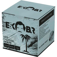 Кокосовый уголь Eskobar 1 кг (64 кубика) в упаковке