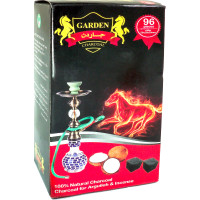 Кокосовый уголь Garden 1 кг (96 кубиков) в упаковке