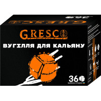Ореховый уголь Gresco Kaloud 0.5 кг (36 кубиков) в упаковке