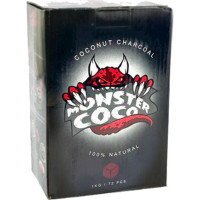 Кокосовый уголь Monster Coco 1 кг (72 кубика) в упаковке
