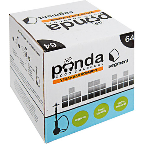 Кокосовый уголь Panda Segment 0.6 кг (64 кубика) в упаковке